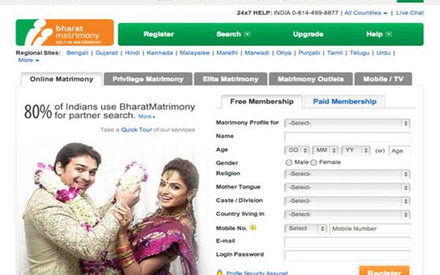 Delete bharat matrimony account or profile.